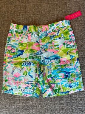 NWT Men's Lilly Pulitzer Honda Classic Toile men’s shorts size 34